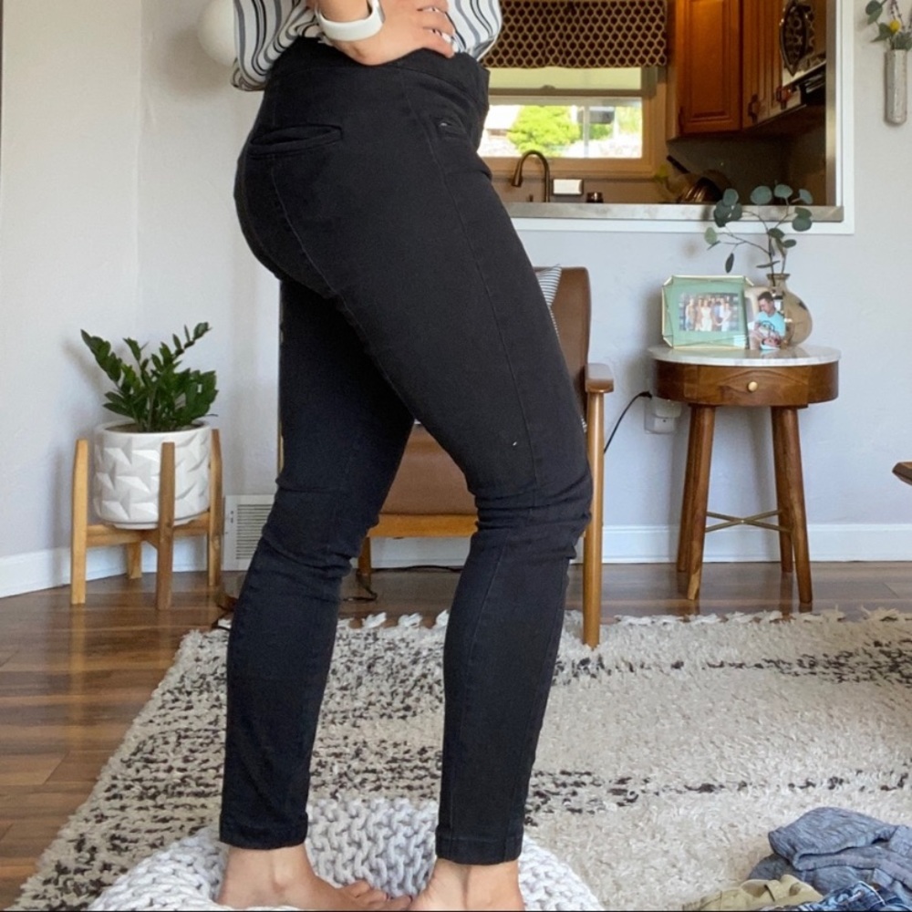 Black Petite Loft Ankle Pants